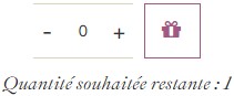 quantité restante