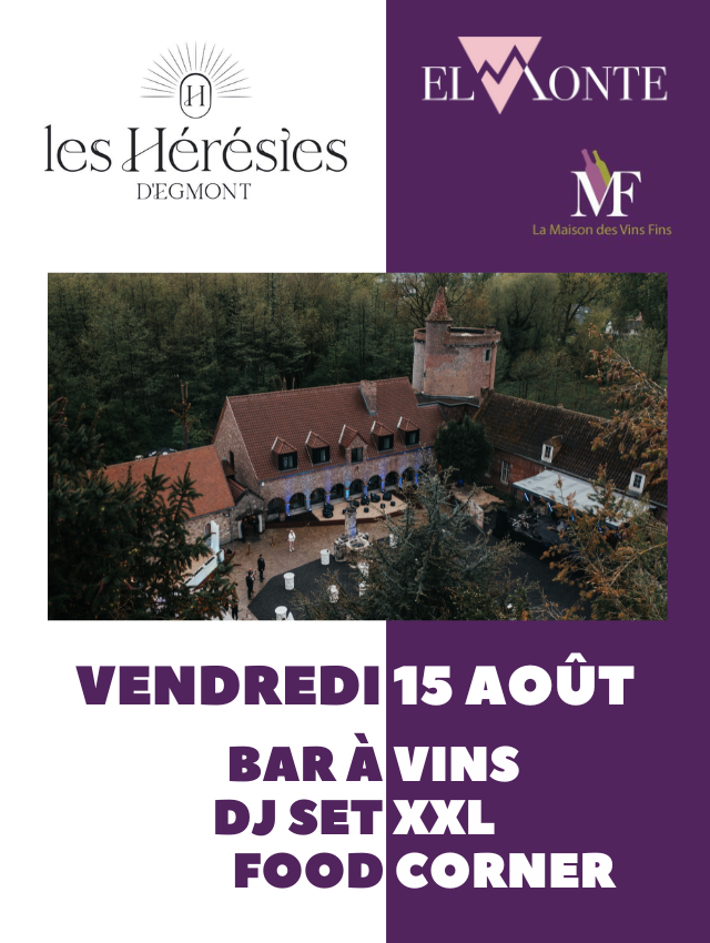 Rejoignez-nous aux Hérésies d'Egmont ce vendredi 15 août