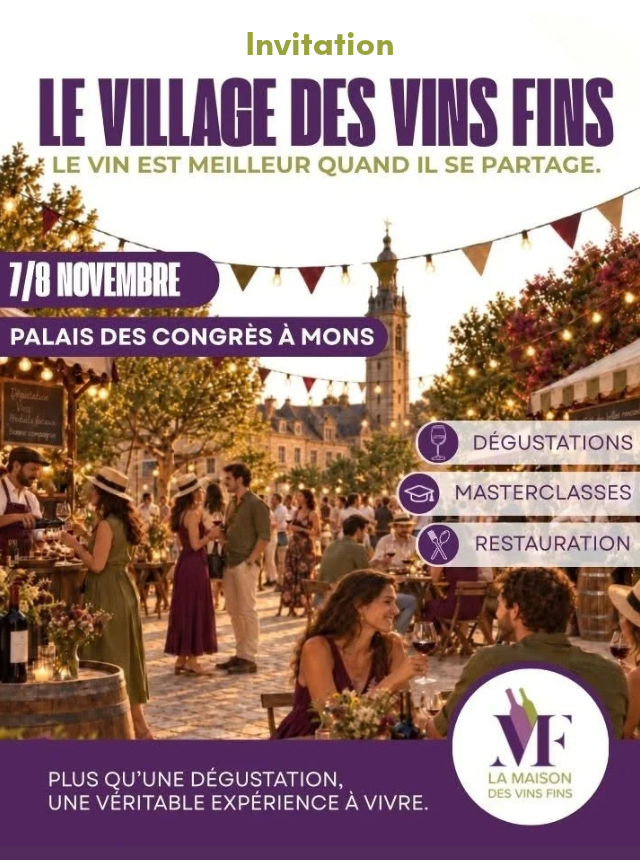Bienvenue au Village des Vins Fins, les 7 & 8 novembre 2026
