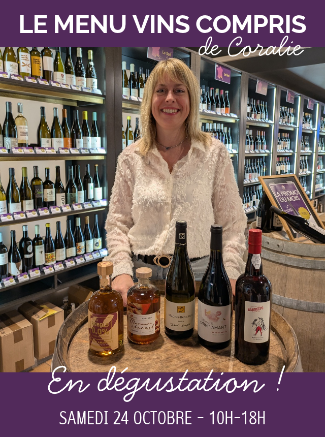 Le menu vins compris de Coralie | Saveurs d'automne