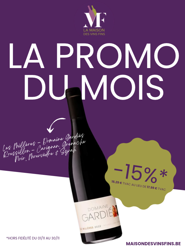 Promo du mois de novembre : Domaine Gardiés 'Les Millères' -15%