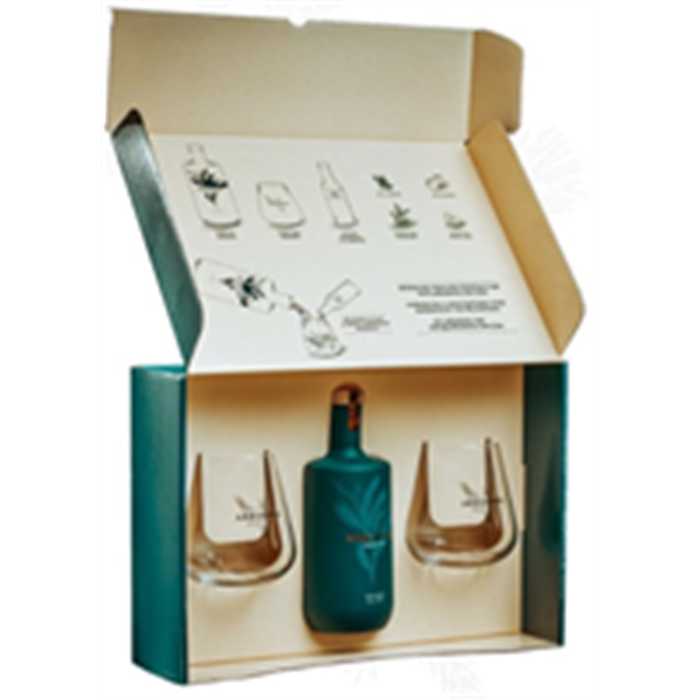 Coffret Houssière Gin Sapin + 2 verres Coffret Houssière Gin Sapin + 2 verres