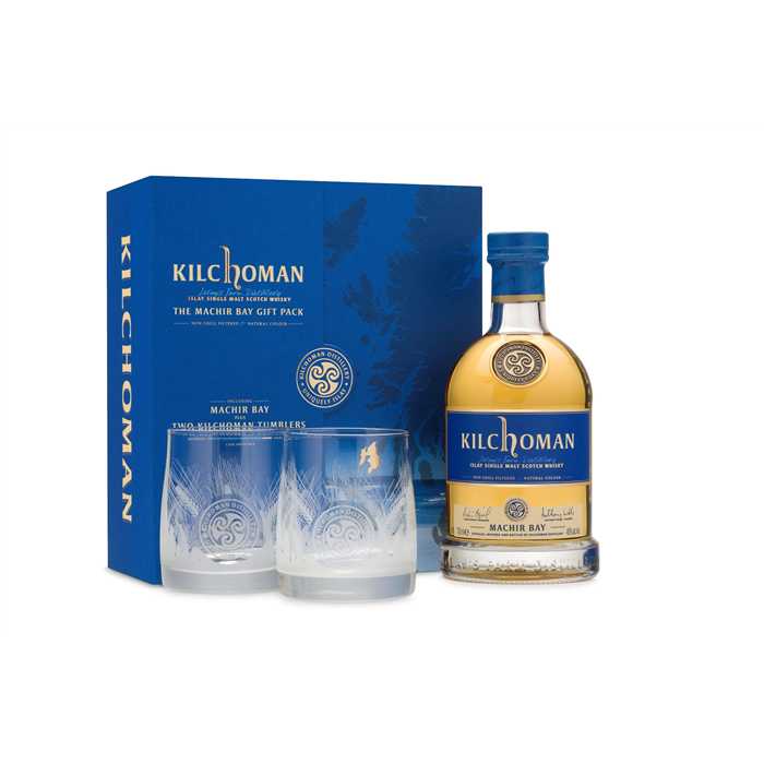 Coffret Kilchoman Machir Bay + 2 verres Coffret Kilchoman Machir Bay + 2 verres