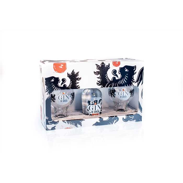 Gin de Binche 35cl + 2 verres Gin de Binche 35cl + 2 verres